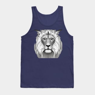 A portrait image of a lion Tank Top